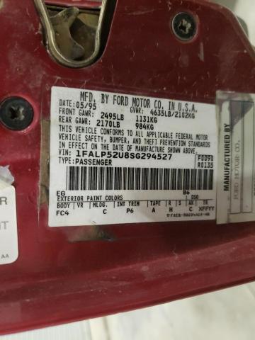 Photo 10 from auction – 1995 FORD TAURUS GL with VIN 1FALP52U8SG294527