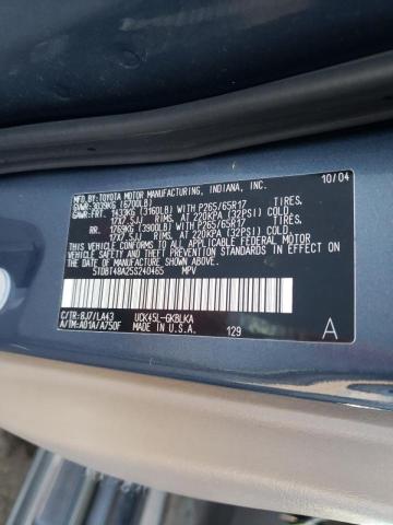 Photo 10 from auction – 2005 TOYOTA SEQUOIA LI with VIN 5TDBT48A25S240465