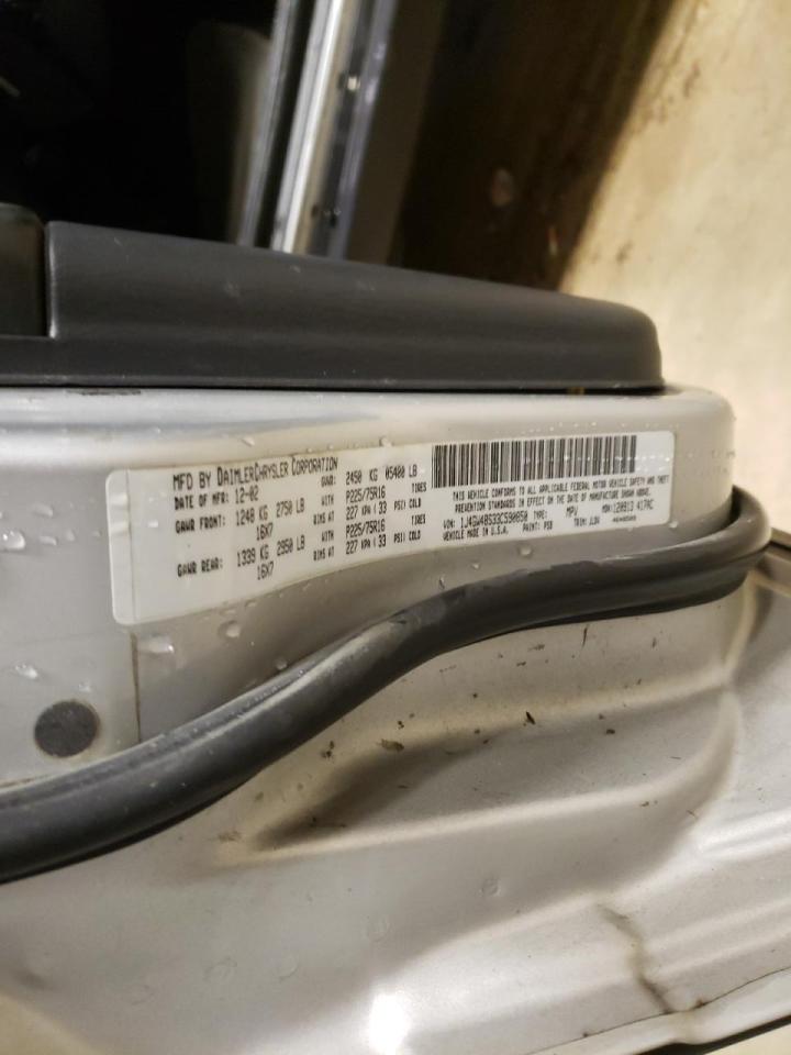 Photo 10 from auction – 2003 JEEP GRAND CHER with VIN 1J4GW48S33C590850