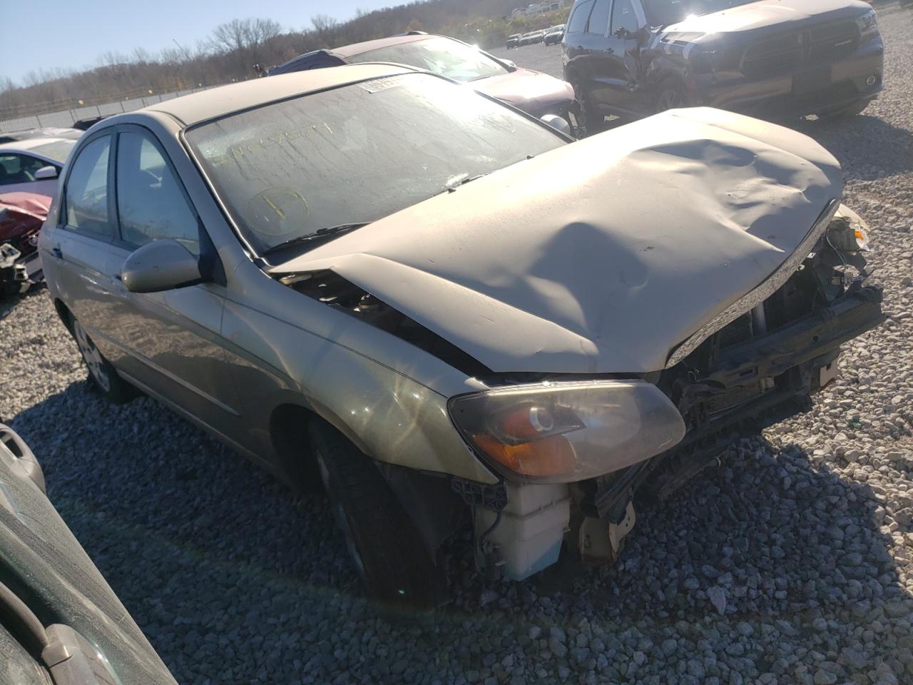 KIA SPECTRA EX 2009 with VIN KNAFE221795657579 - Photo from auction