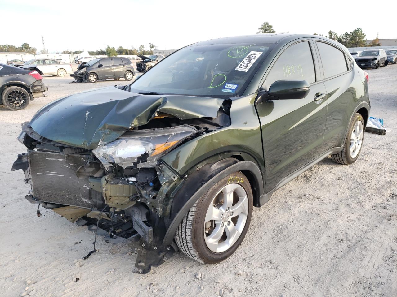 Photo 2 from auction – 2016 HONDA HR-V EX with VIN 3CZRU5H50GM733367