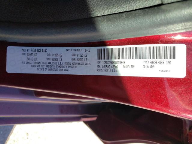 Photo 10 from auction – 2016 CHRYSLER 200 LIMITE with VIN 1C3CCCAB0GN126642