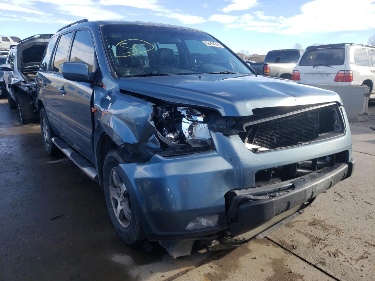 HONDA PILOT EX 2006 with VIN 2HKYF18766H533264 - Photo from auction