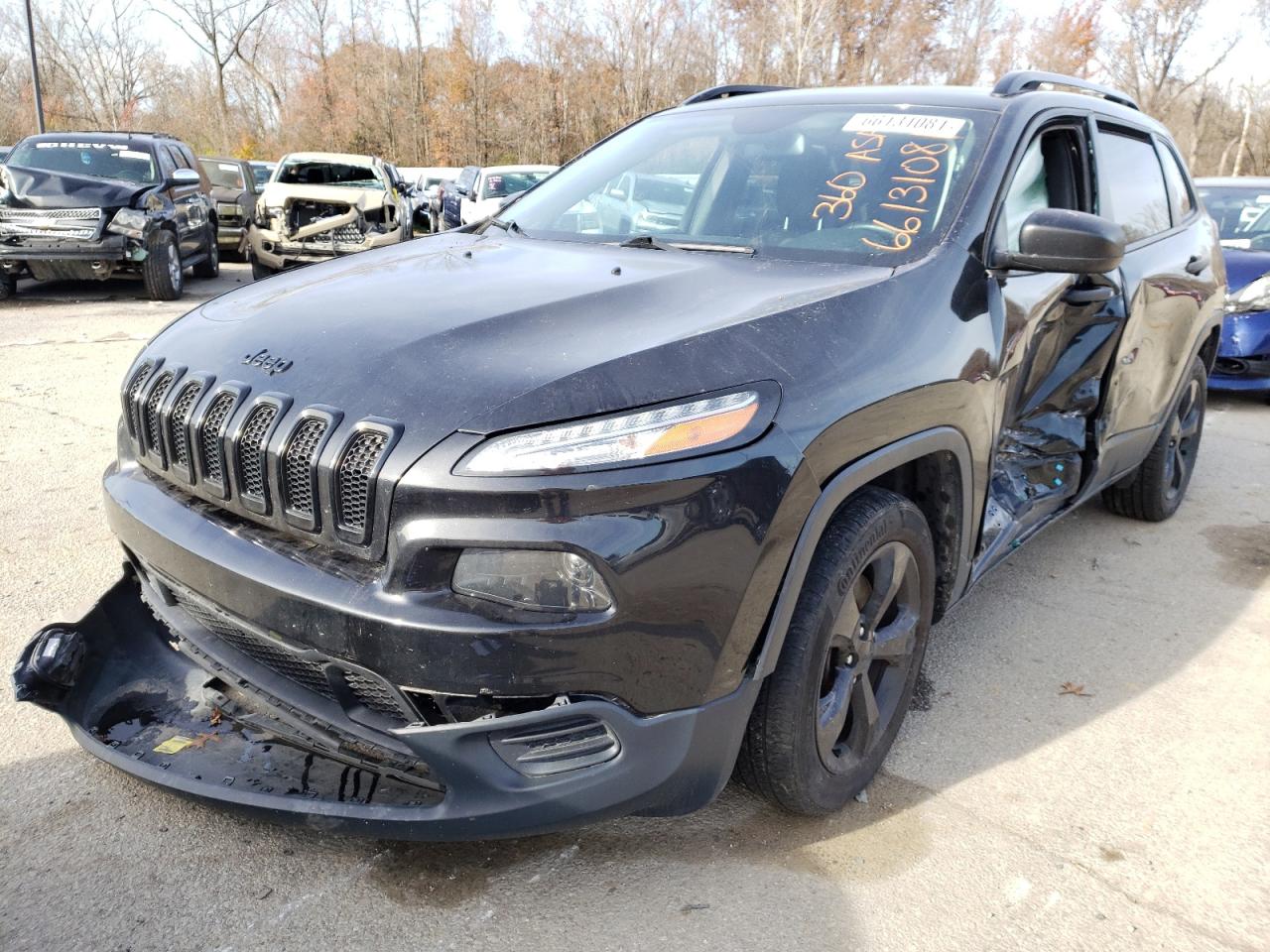 Photo 2 from auction – 2016 JEEP CHEROKEE S with VIN 1C4PJLAS6GW346591