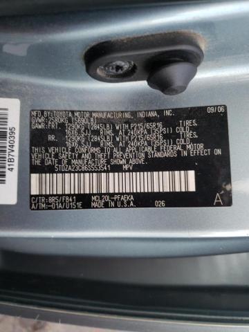 Photo 10 from auction – 2006 TOYOTA SIENNA with VIN 5TDZA23C86S553541