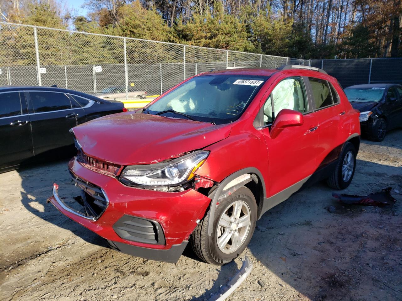Photo 2 from auction – 2020 CHEVROLET TRAX 1LT with VIN 3GNCJPSB9LL254144