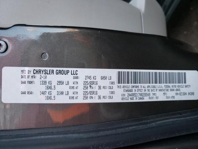 Photo 10 from auction – 2010 CHRYSLER TOWN & COU with VIN 2A4RR5D17AR226549