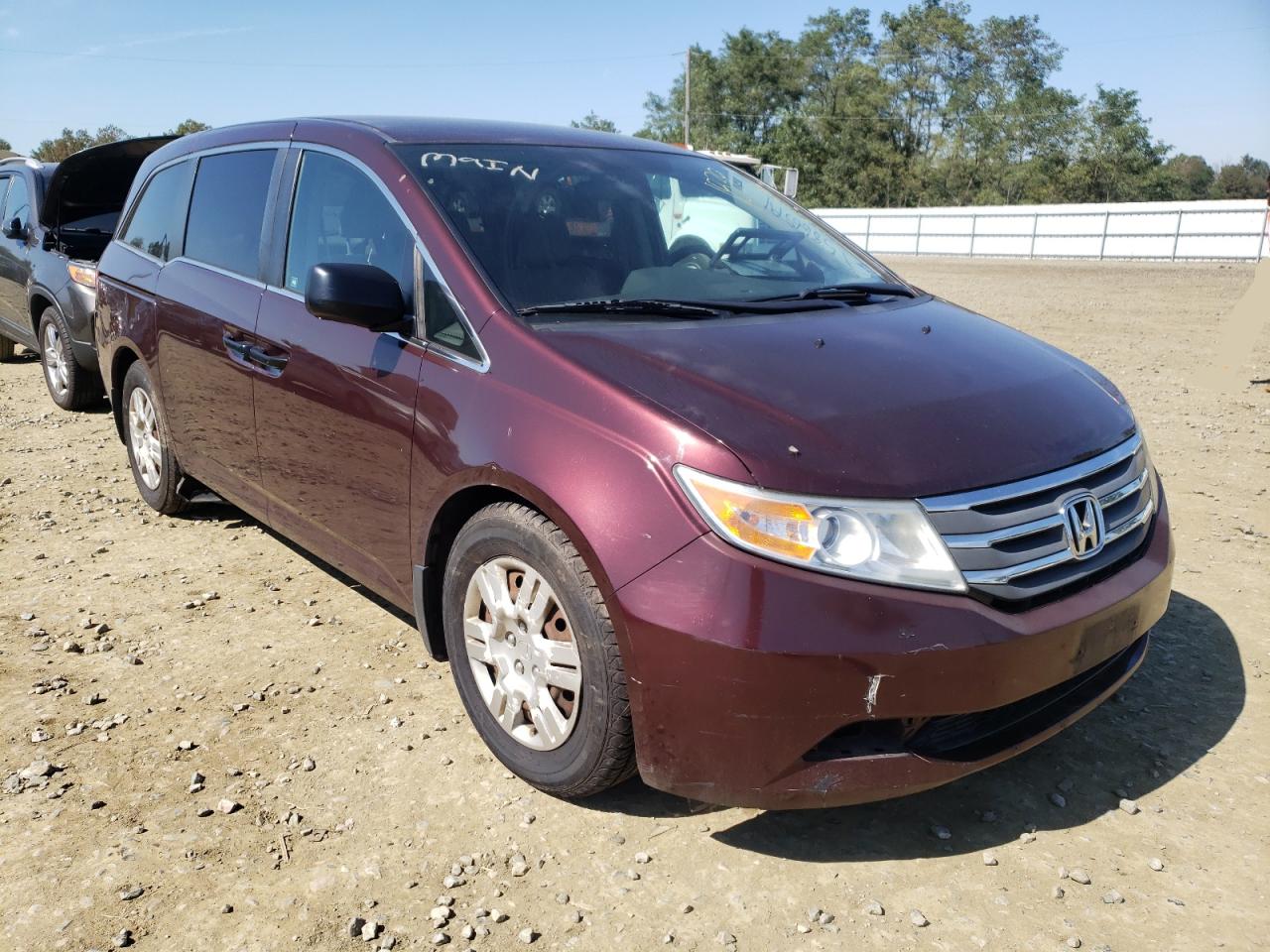 HONDA ODYSSEY LX 2012 with VIN 5FNRL5H22CB101838 - Photo from auction