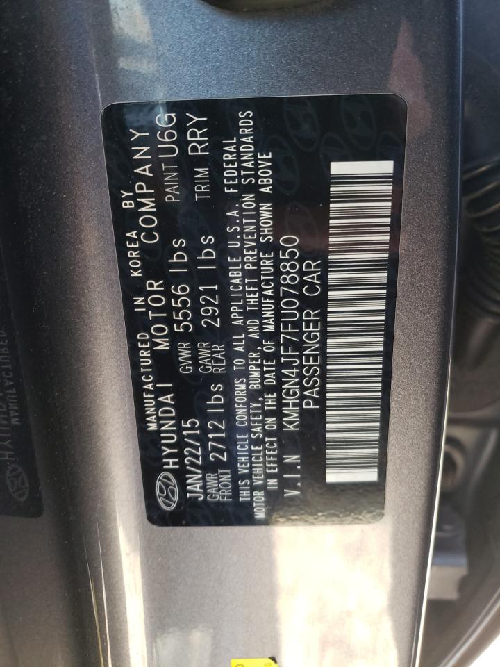 Photo 10 from auction – 2015 HYUNDAI GENESIS 5. with VIN KMHGN4JF7FU078850