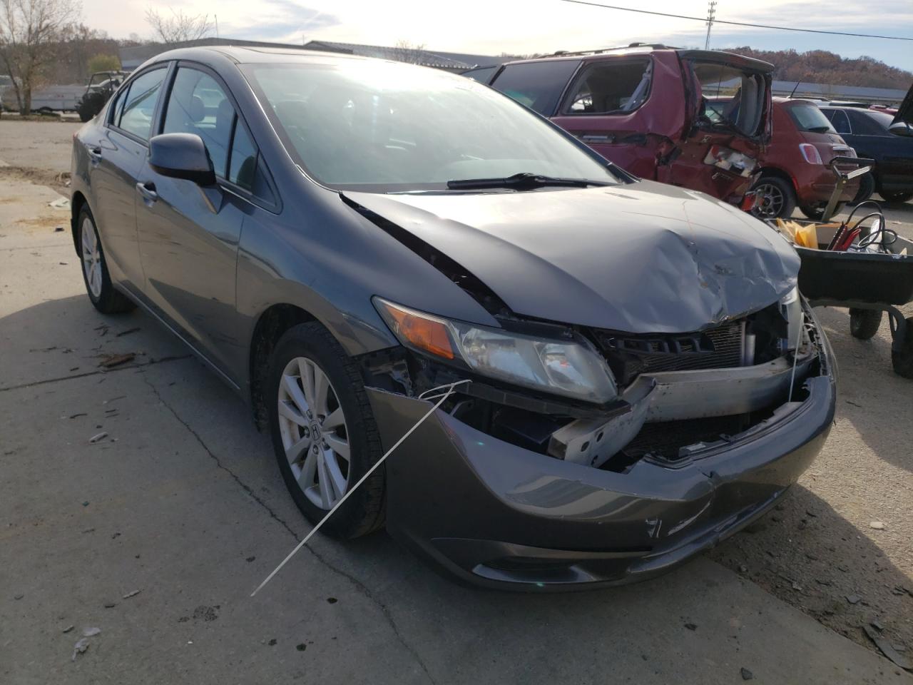HONDA CIVIC EXL 2012 with VIN 19XFB2F99CE007546 - Photo from auction