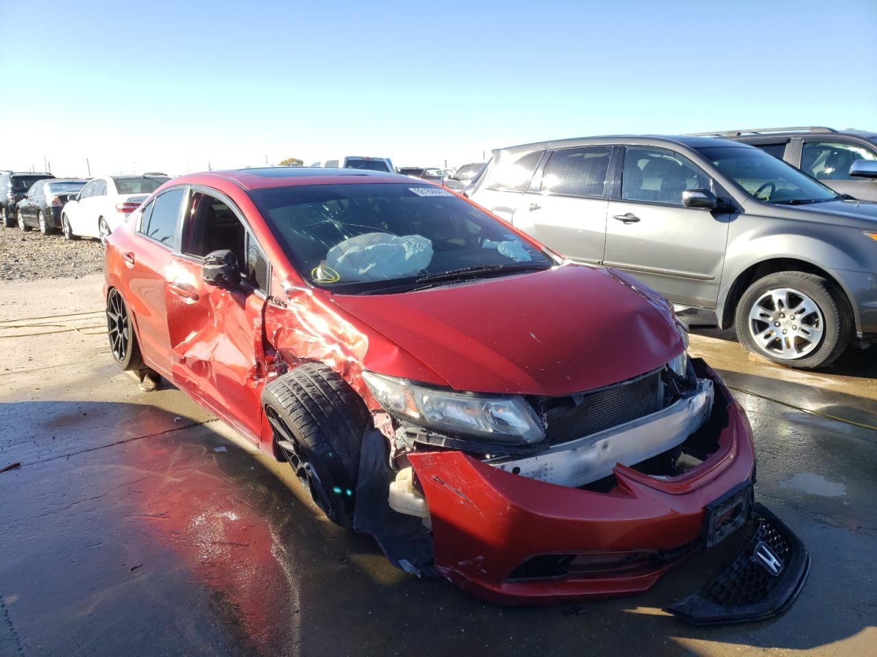 Photo 1 from auction – 2013 HONDA CIVIC SI with VIN 2HGFB6E56DH702869