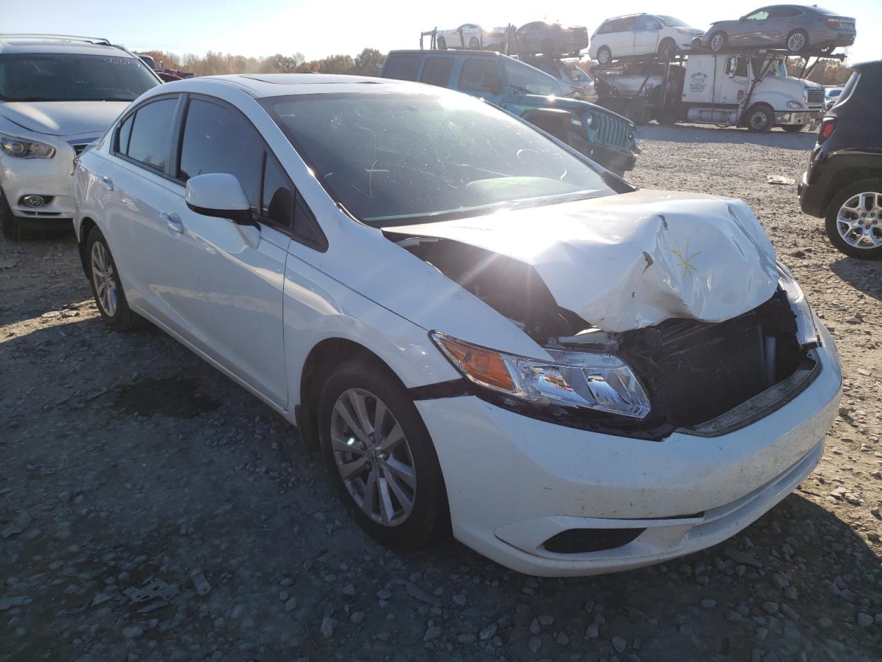 HONDA CIVIC EX 2012 with VIN 19XFB2F80CE092929 - Photo from auction