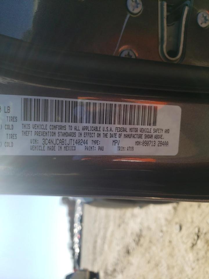 Photo 10 from auction – 2018 JEEP COMPASS SP with VIN 3C4NJCAB1JT140244