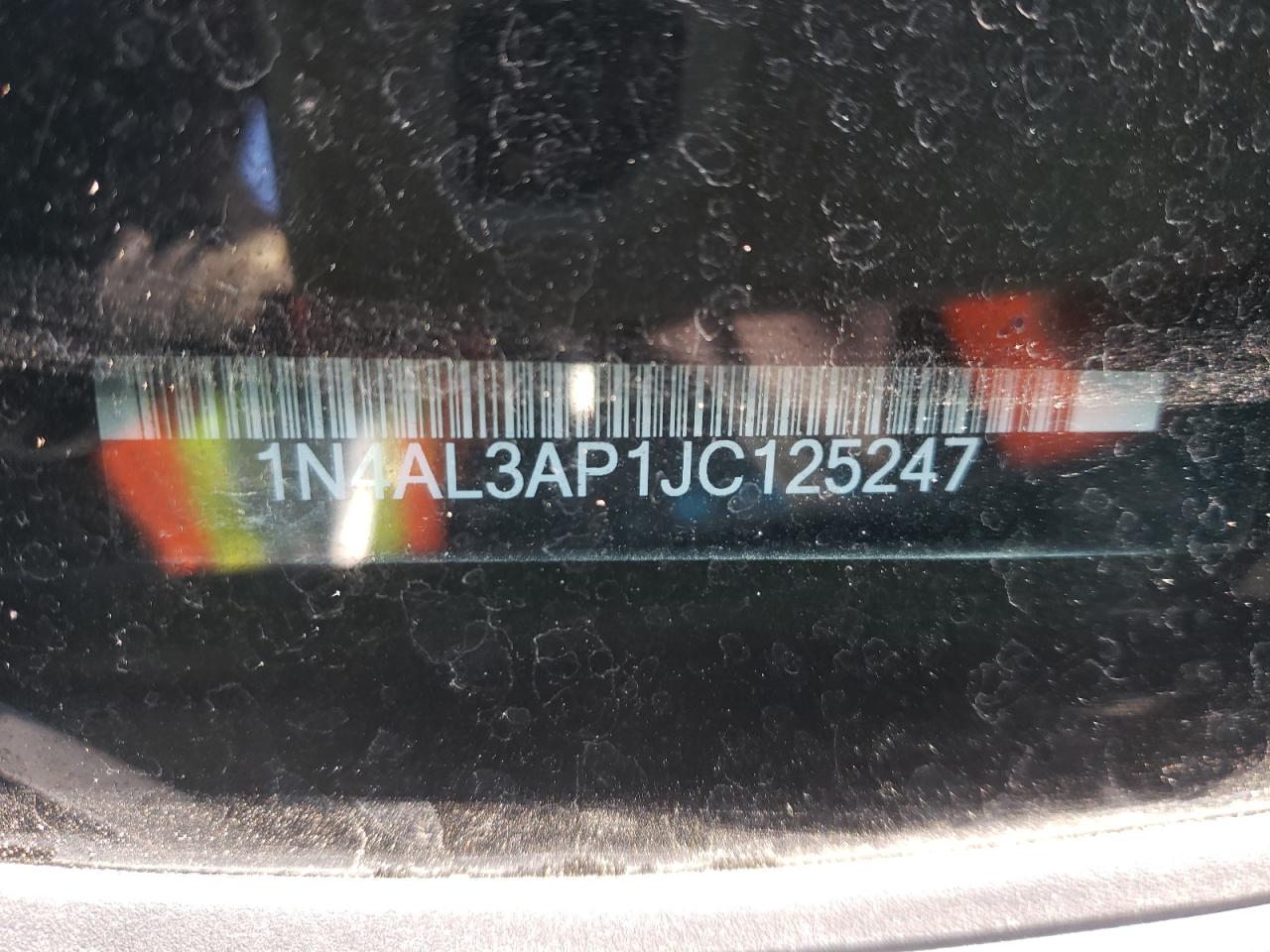 Photo 10 from auction – 2018 NISSAN ALTIMA 2.5 with VIN 1N4AL3AP1JC125247