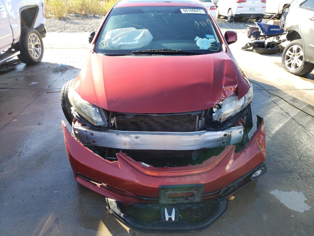Photo 9 from auction – 2013 HONDA CIVIC SI with VIN 2HGFB6E56DH702869