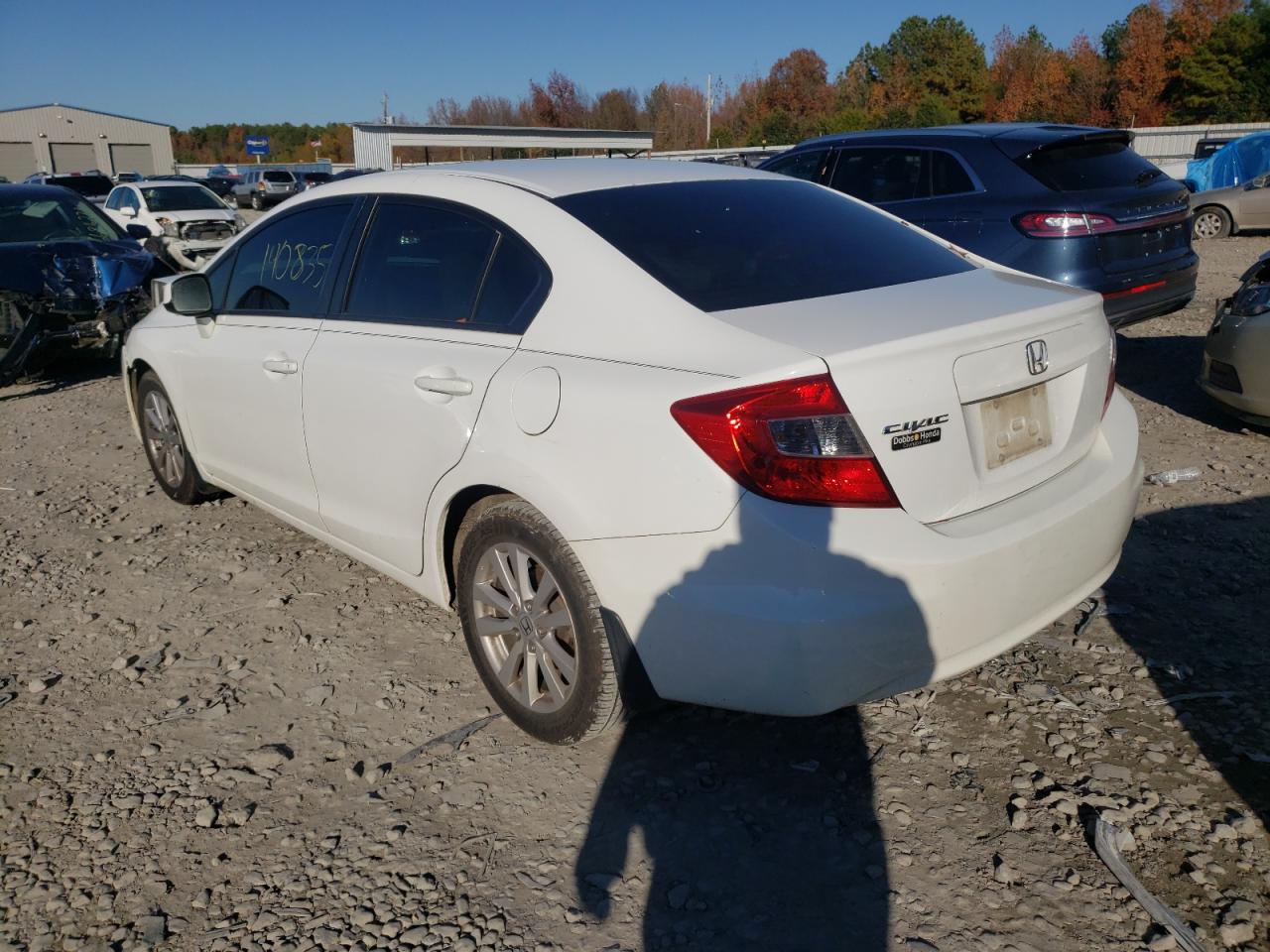 Photo 3 from auction – 2012 HONDA CIVIC EX with VIN 19XFB2F80CE092929