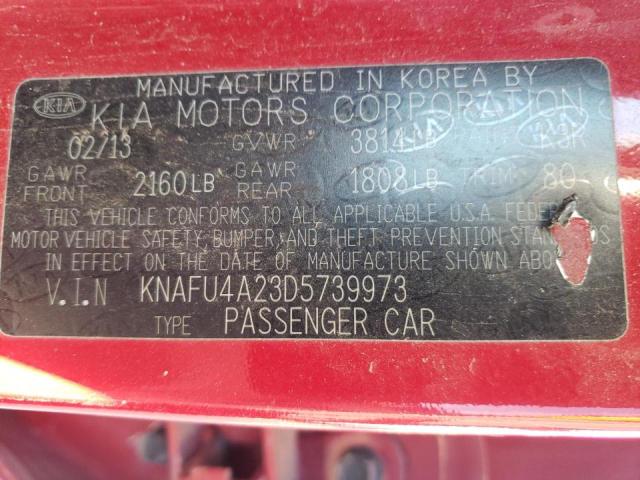 Photo 10 from auction – 2013 KIA FORTE EX with VIN KNAFU4A23D5739973