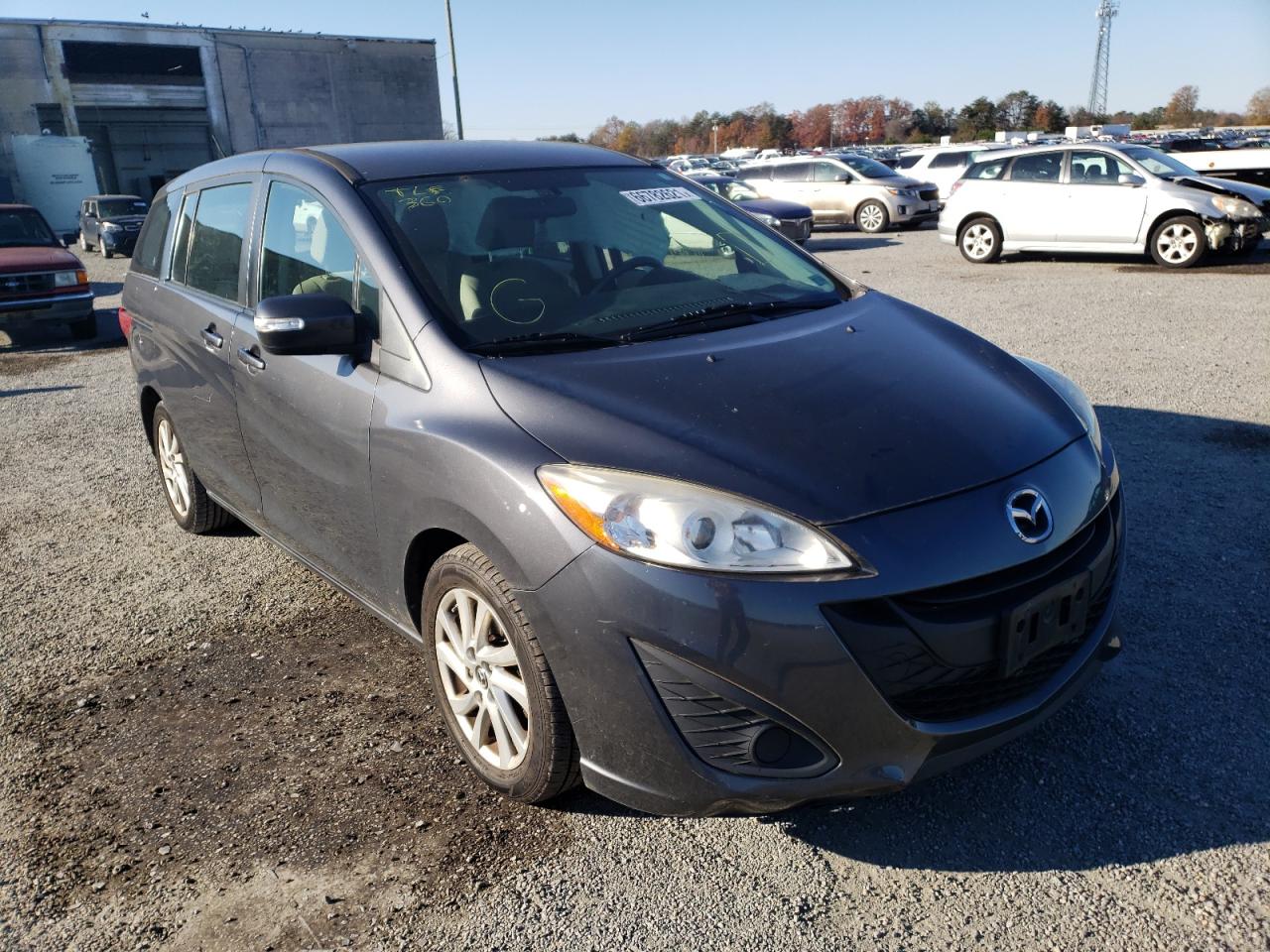 MAZDA 5 2013 with VIN JM1CW2BL4D0160225 - Photo from auction