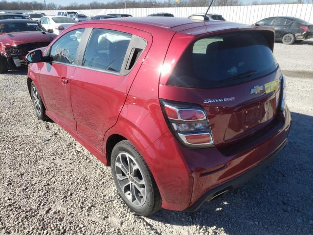 Photo 3 from auction – 2017 CHEVROLET SONIC LT with VIN 1G1JD6SB7H4116674