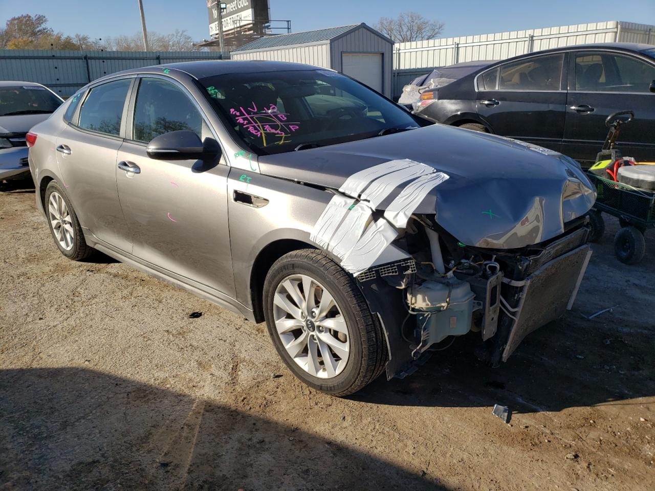 KIA OPTIMA LX 2016 with VIN 5XXGT4L37GG059607 - Photo from auction