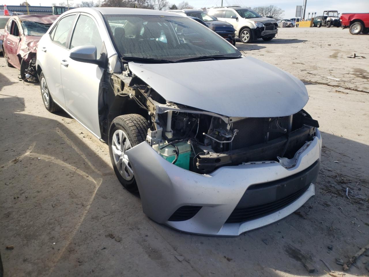 TOYOTA COROLLA L 2014 with VIN 5YFBURHE9EP075343 - Photo from auction