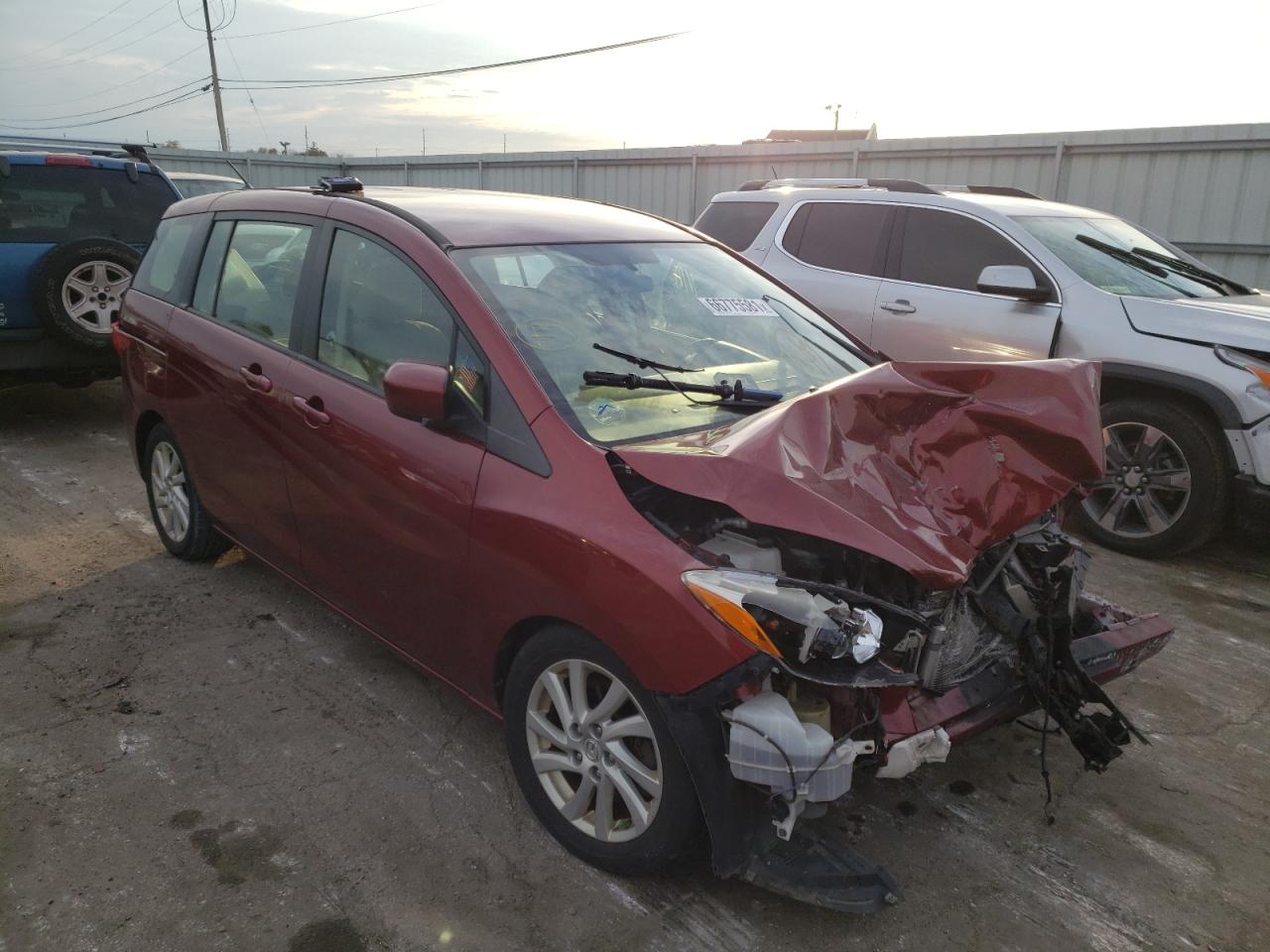 MAZDA 5 2012 with VIN JM1CW2BL4C0120306 - Photo from auction