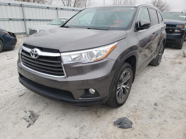 Photo 2 from auction – 2016 TOYOTA HIGHLANDER with VIN 5TDJKRFH9GS344997