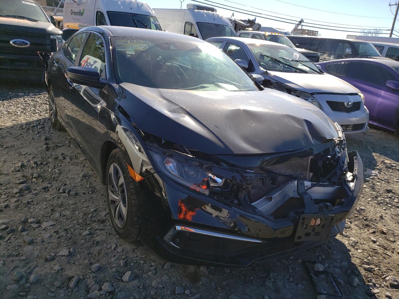 Photo 1 from auction – 2019 HONDA CIVIC LX with VIN 2HGFC2F63KH594835