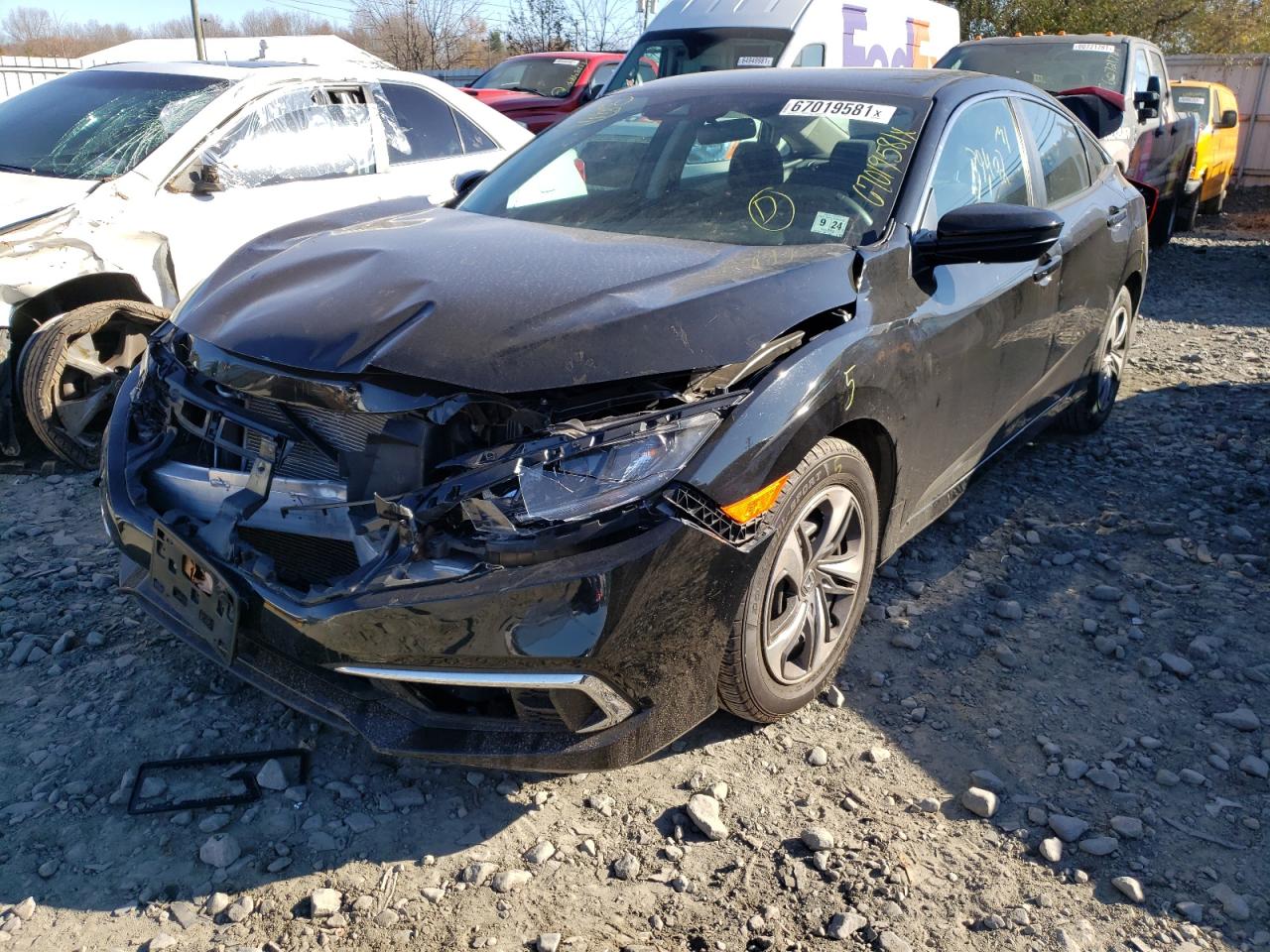 Photo 2 from auction – 2019 HONDA CIVIC LX with VIN 2HGFC2F63KH594835