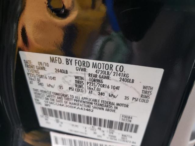 Photo 10 from auction – 2011 FORD ESCAPE HYB with VIN 1FMCU4K30BKA43482