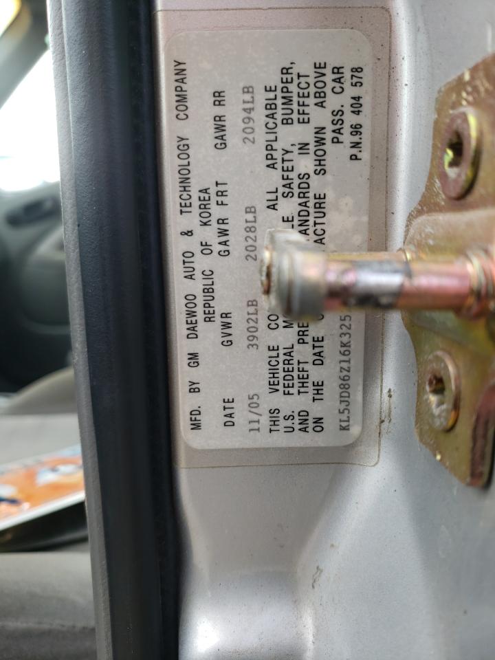 Photo 10 from auction – 2006 SUZUKI FORENZA with VIN KL5JD86Z16K325241