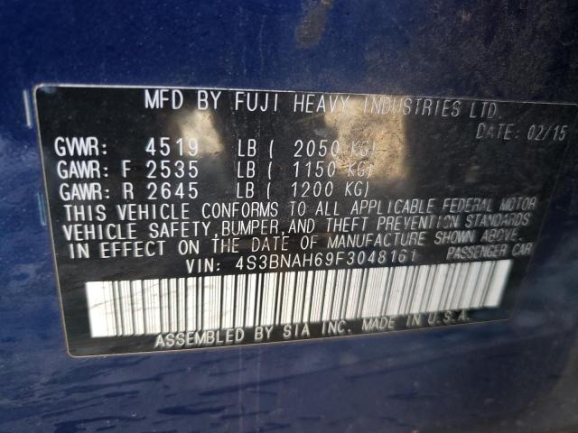 Photo 10 from auction – 2015 SUBARU LEGACY 2.5 with VIN 4S3BNAH69F3048161