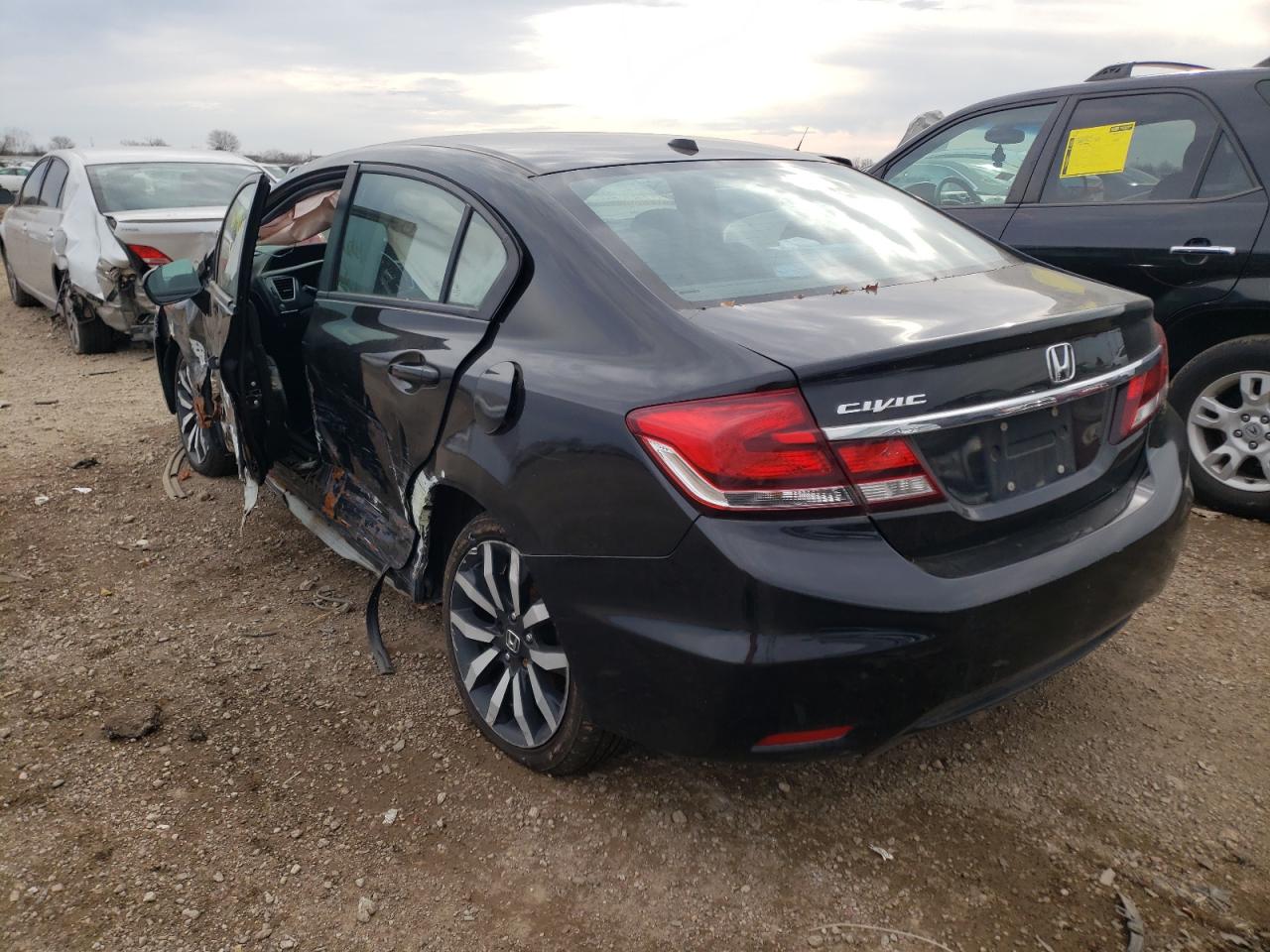 Photo 3 from auction – 2014 HONDA CIVIC EXL with VIN 2HGFB2F92EH558829