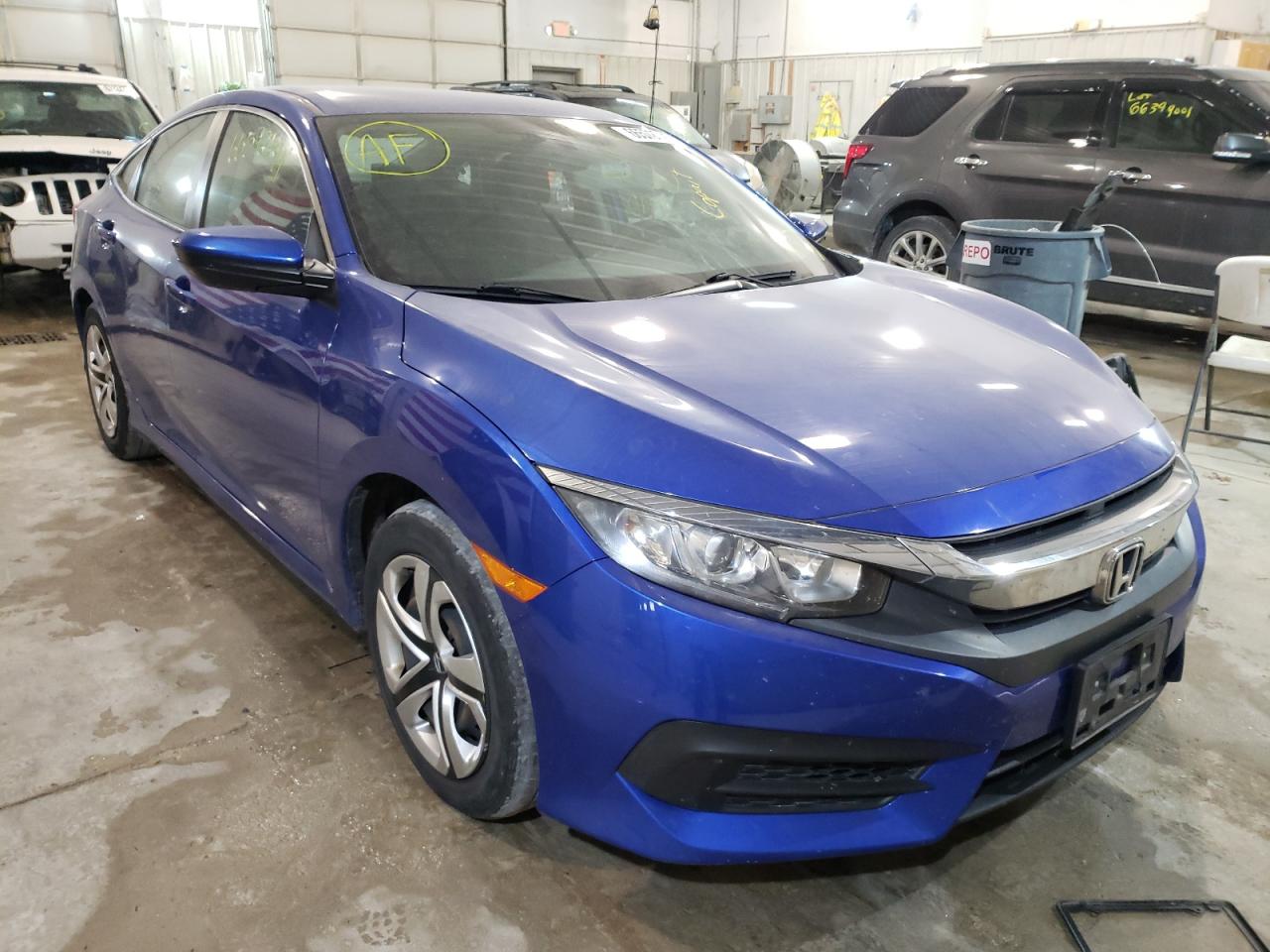 HONDA CIVIC LX 2016 with VIN 19XFC2F56GE053464 - Photo from auction