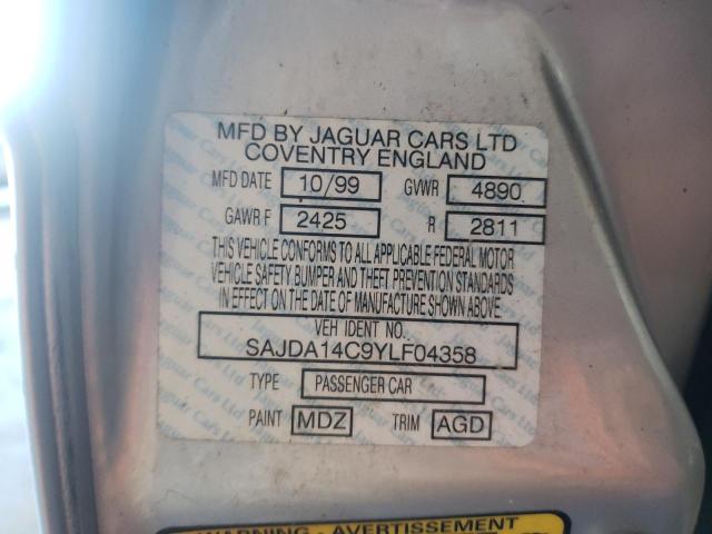 Photo 10 from auction – 2000 JAGUAR XJ8 with VIN SAJDA14C9YLF04358