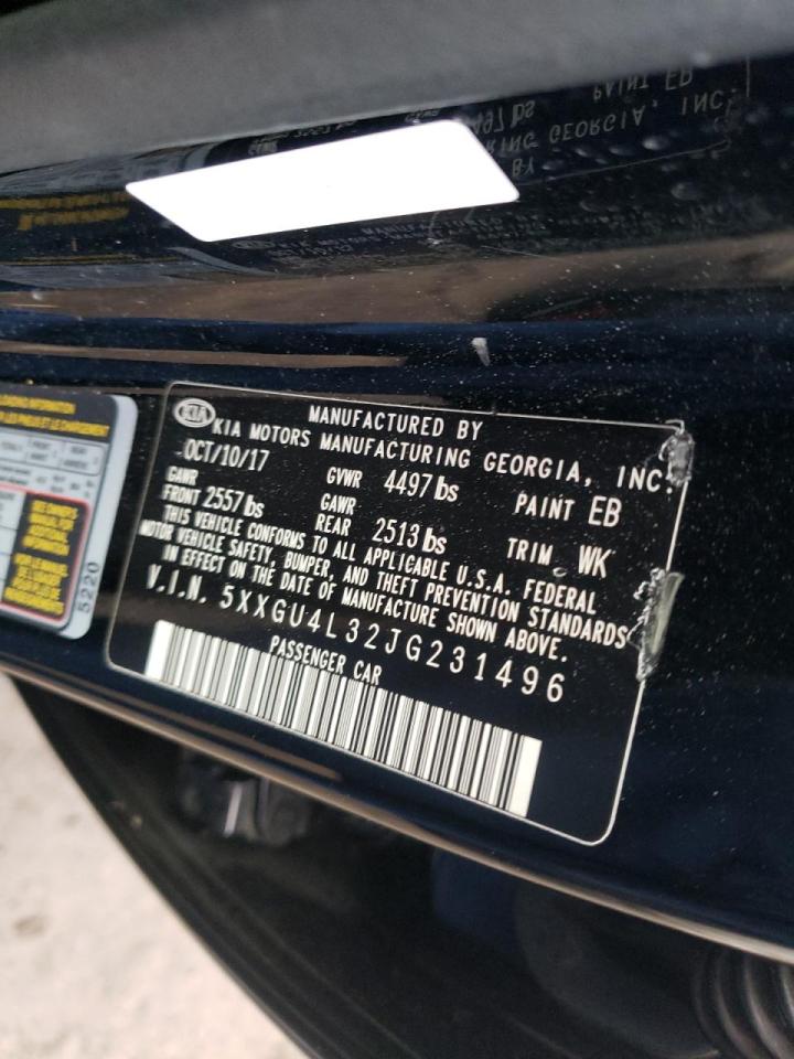 Photo 10 from auction – 2018 KIA OPTIMA EX with VIN 5XXGU4L32JG231496