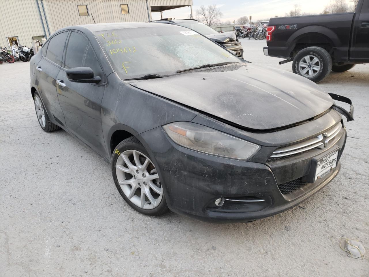 DODGE DART LIMIT 2013 with VIN 1C3CDFCA9DD104613 - Photo from auction