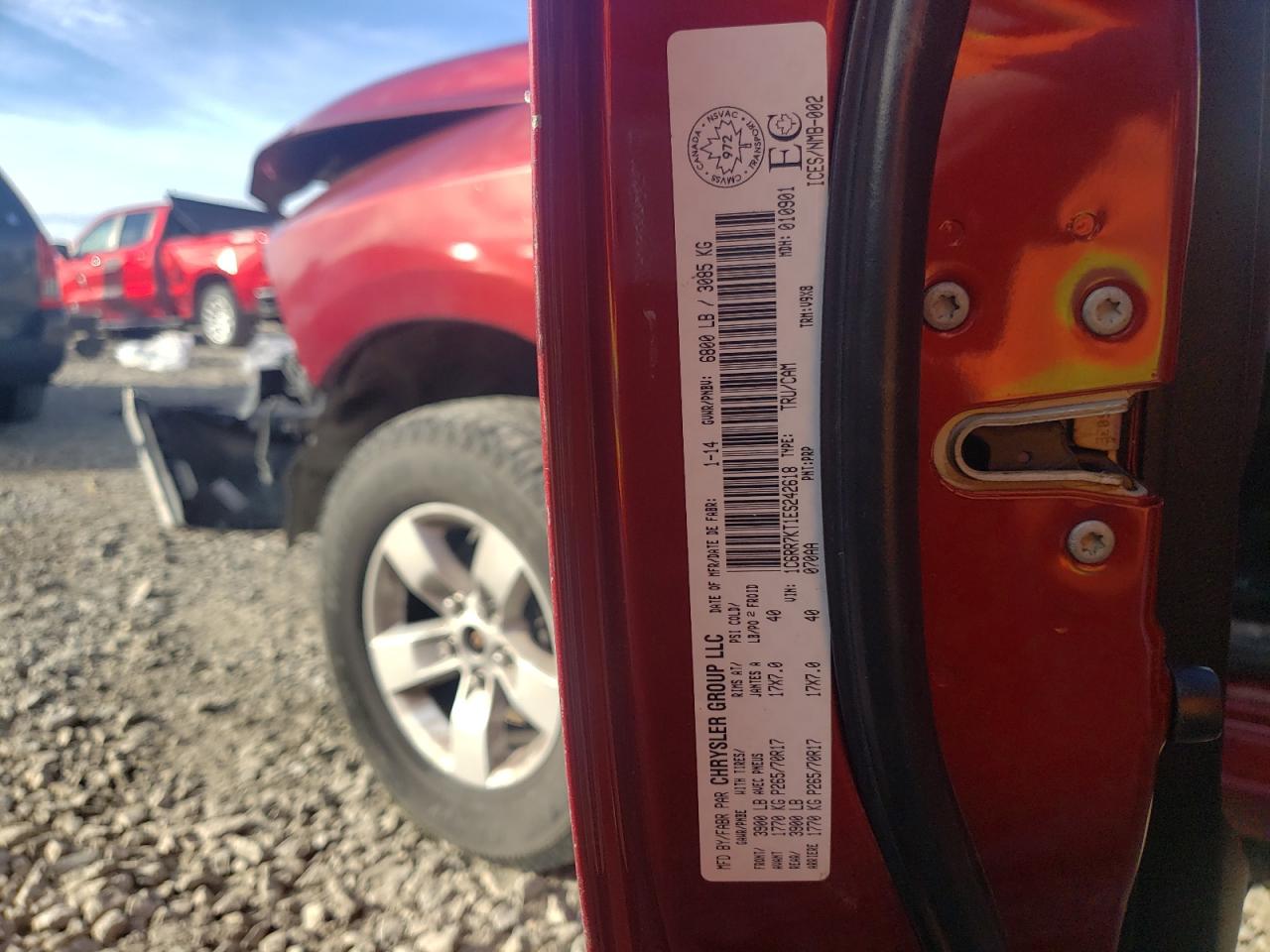 Photo 10 from auction – 2014 RAM 1500 ST with VIN 1C6RR7KT1ES242618