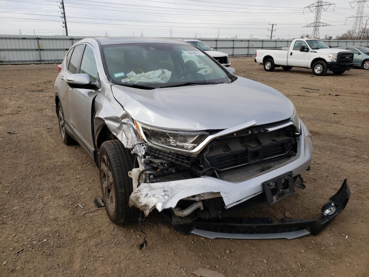 HONDA CR-V EX 2017 with VIN 5J6RW2H52HL012382 - Photo from auction
