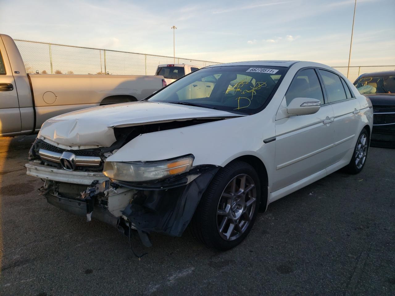 Photo 2 from auction – 2007 ACURA TL TYPE S with VIN 19UUA76577A005051