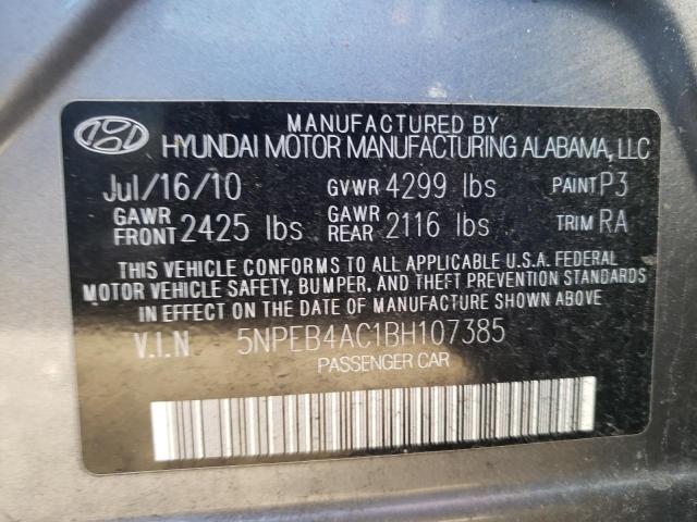 Photo 10 from auction – 2011 HYUNDAI SONATA GLS with VIN 5NPEB4AC1BH107385