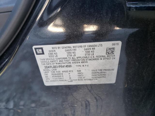 Photo 10 from auction – 2015 GMC TERRAIN SL with VIN 2GKFLSE31F6414599