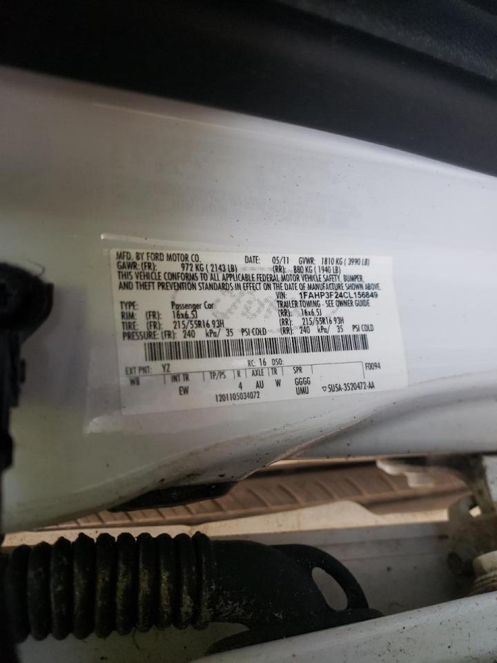 صورة رقم 10 من المزاد - 2012 FORD FOCUS SE مع VIN 1FAHP3F24CL156849