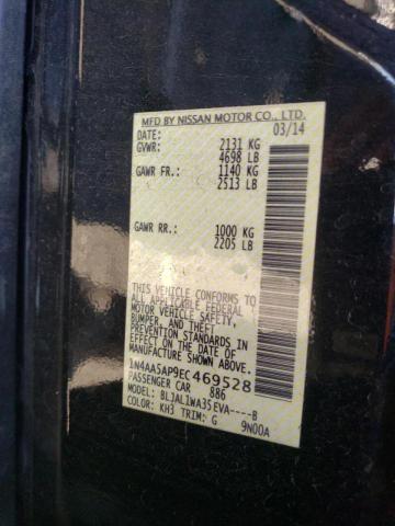 Photo 10 from auction – 2014 NISSAN MAXIMA S with VIN 1N4AA5AP9EC469528