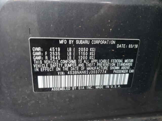 Photo 10 from auction – 2018 SUBARU LEGACY 2.5 with VIN 4S3BNAN62J3037774