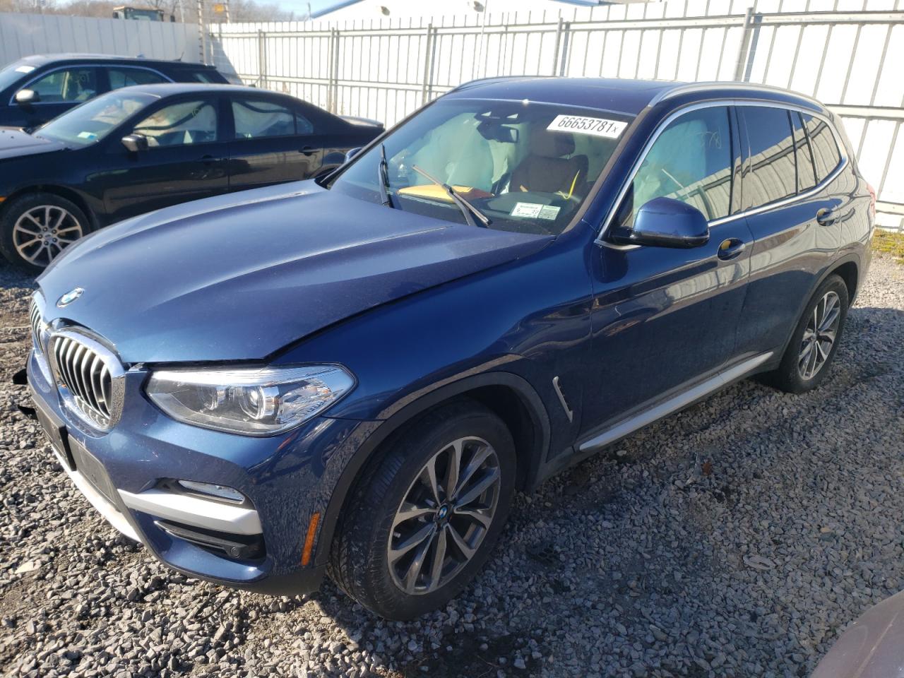 Photo 2 from auction – 2019 BMW X3 XDRIVE3 with VIN 5UXTR9C54KLR03346