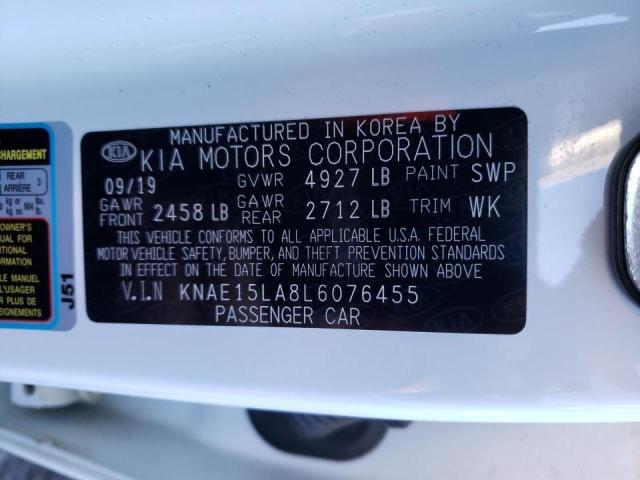 Photo 10 from auction – 2020 KIA STINGER with VIN KNAE15LA8L6076455