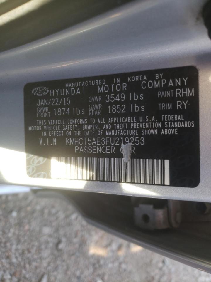 Photo 10 from auction – 2015 HYUNDAI ACCENT GS with VIN KMHCT5AE3FU219253