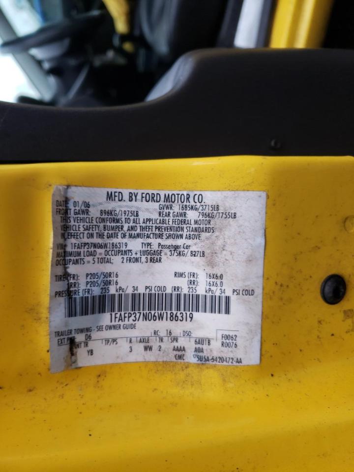 Photo 10 from auction – 2006 FORD FOCUS ZX5 with VIN 1FAFP37N06W186319