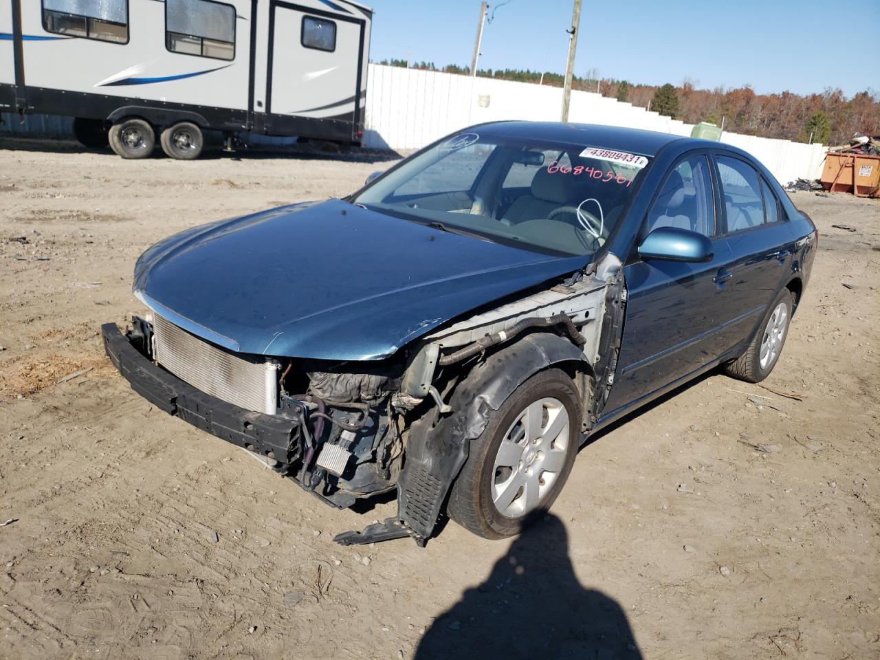 Photo 2 from auction – 2007 HYUNDAI SONATA GLS with VIN 5NPET46C97H249352